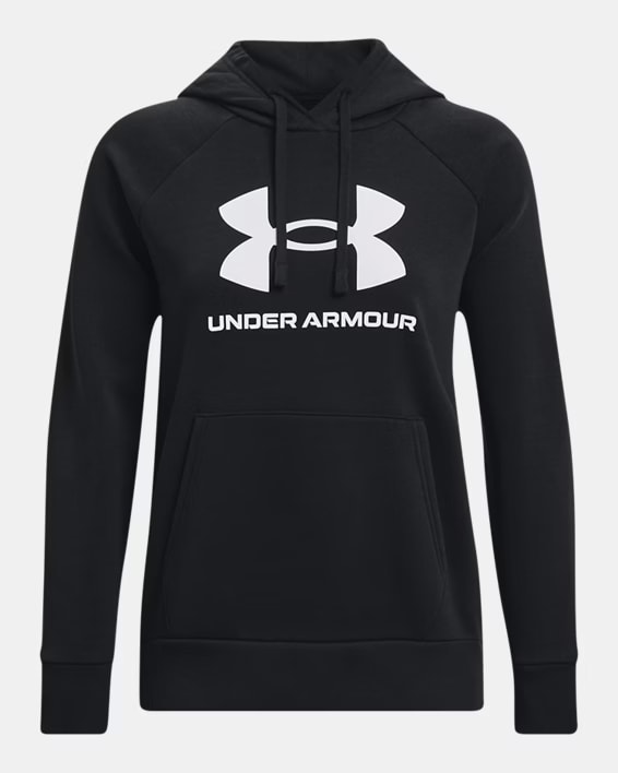 UNDER ARMOUR Felpa con cappuccio UA Rival Fleece Big Logo da donna