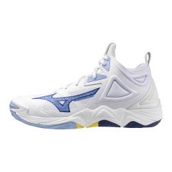 foto MIZUNO WAVE MOMENTUM 3 MID WHITE BELLWETHER BLUE B.AIRBLUE